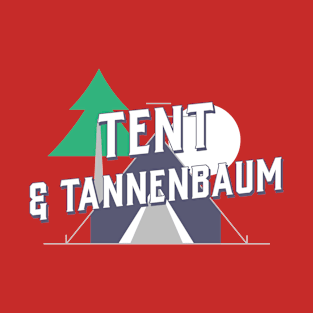 Tent & Tannenbaum Camping Christmas Tree T-Shirt