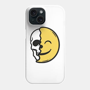 Skull and Smile Emoticon Phone Case