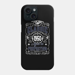 74th Birthday Gift for Men 1950 Aged to Perfection Phone Case