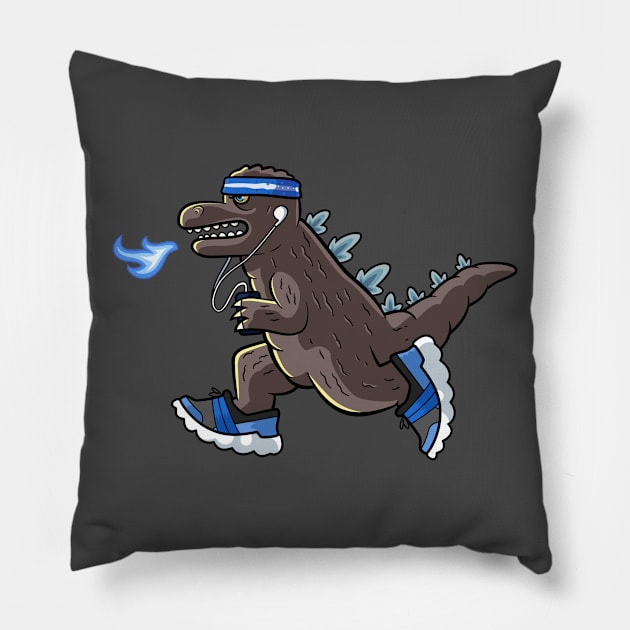 JogMonster Pillow by AndroidCodex