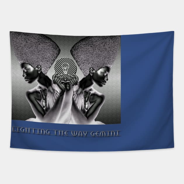 Lighting the way Gemini Tapestry by Afrocentric-Redman4u2