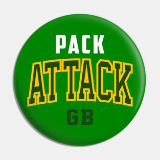 Pack Attack Football Pin