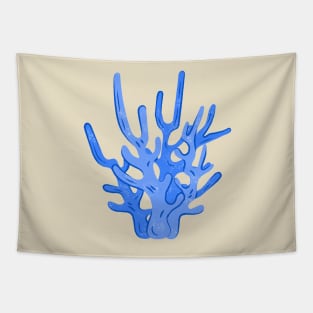 Blue coral Tapestry