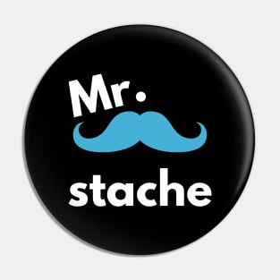 Mr Mustache | Funny mustache style Pin