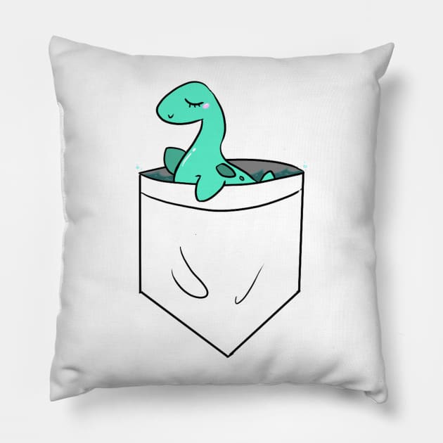 Pocket Cryptid: Nessie Pillow by Bluejayluvsall