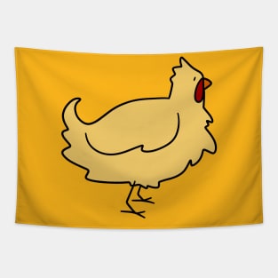 Yellow Chicken Tapestry