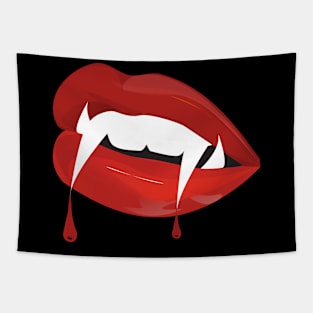 sexy vampire lips halloween gift Tapestry