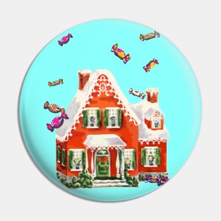 1980s matching family christmas retro candy gingerbread house Pin