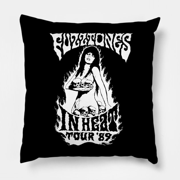 Fuzztones - In heat, tour 89 Pillow by CosmicAngerDesign