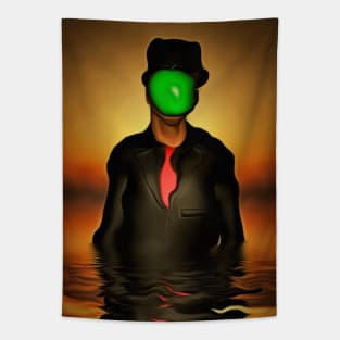 Green apple man Tapestry