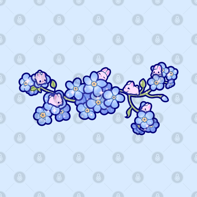 Forget Me Not Bunnies by veraphina