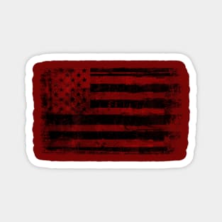 American Flag Hawk Magnet