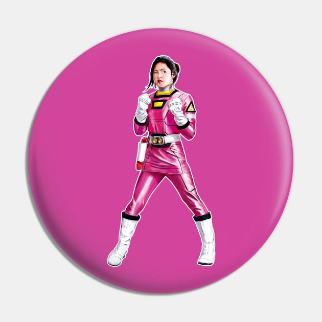 Pink Turbo Power Ranger Pin by BigMike