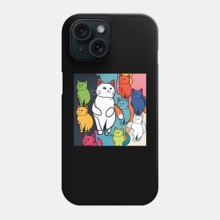 Autism Cat Child Drawing - Autism Awareness For Cat Lovers Phone Case