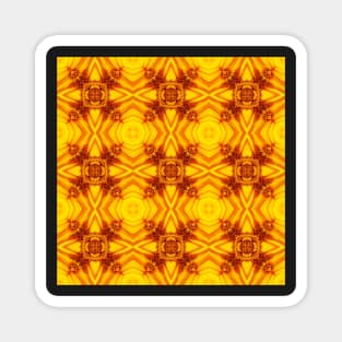Golden Yellow Sunflower Pattern 2 Magnet