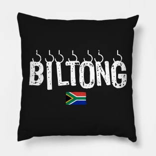 Biltong South Africa T-Shirt | Lekker Braai | Dry Wors | Afrikaans Language Pillow