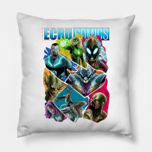 ecruverse faces Pillow