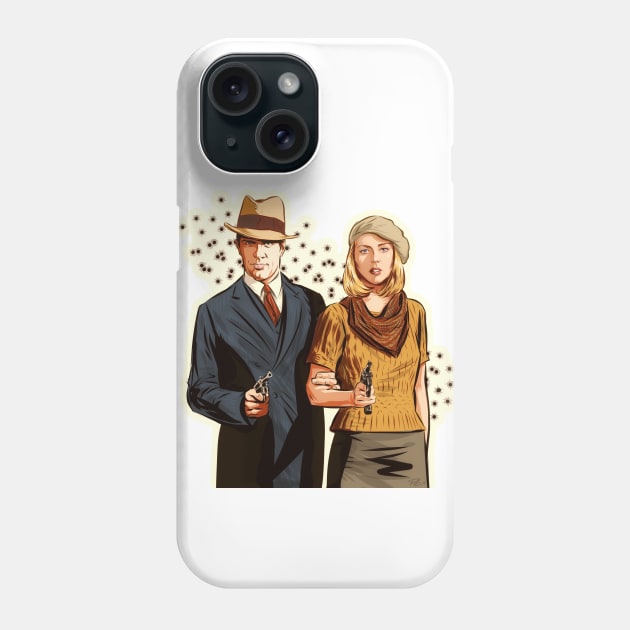 Bonnie and Clyde - An illustration by Paul Cemmick Phone Case by PLAYDIGITAL2020