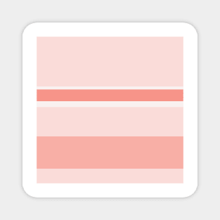 A first-rate impression of Isabelline, Pale Pink, Melon (Crayola) and Vivid Tangerine stripes. Magnet