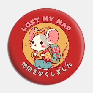 Hiking mouse Pin