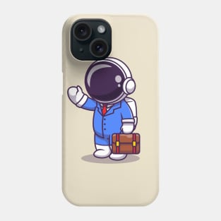Cute Astronaut Businessman Phone Case
