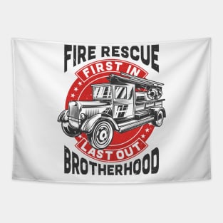 Fire Rescue Brotherhood Tapestry