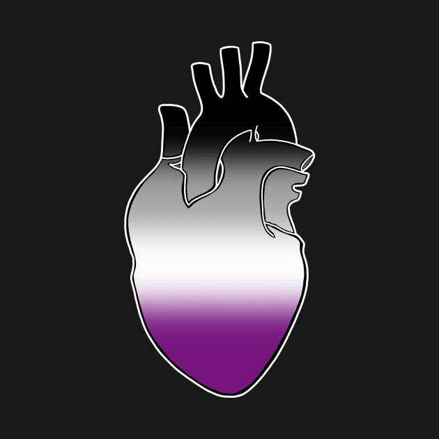 Asexual Pride Heart by bbarhorst_art