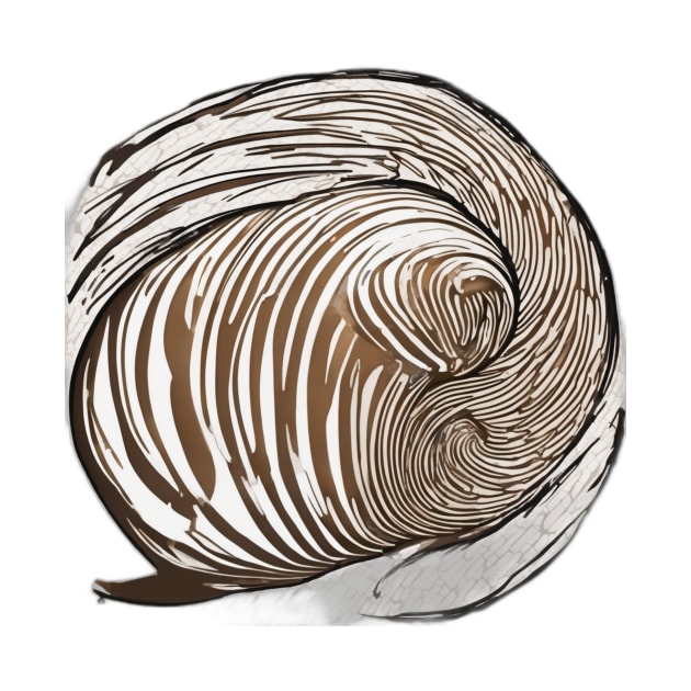 Swirling Chocolate Artwork - Abstract Creamy Whirl Design No. 756 by cornelliusy