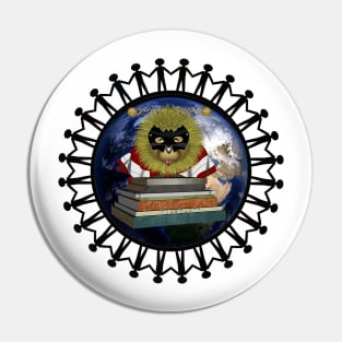 I Choose Happy With Moodzie -White Pin