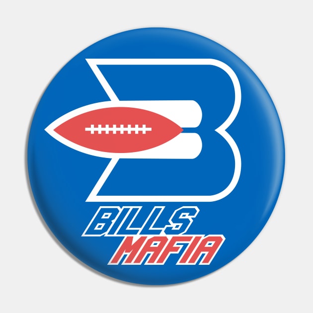 Bills Mafia Braves Logo Pin by Carl Cordes