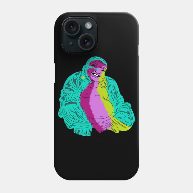 Psychedelic Sacred Buddha Phone Case by slippery slope creations