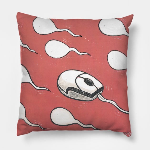 Maus and sperm Pillow by BAYSAL