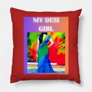 My Desi Girl Pillow