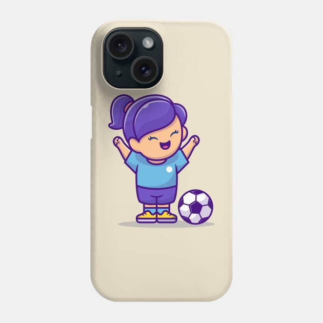 Soccer Girl Phone Case by Catalyst Labs