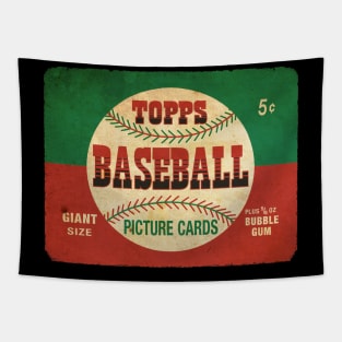 VINTAGE BASEBALL - bubble gum Tapestry