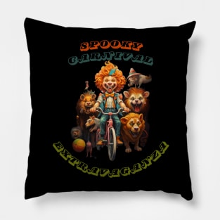 Spooky Carnival Extravaganza Pillow