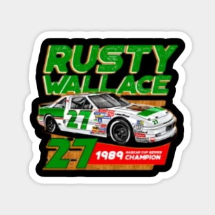 Rusty Wallace 80s Retro Magnet