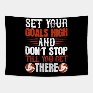 Set Your Goals And Don't Stop Till You Get There Tapestry