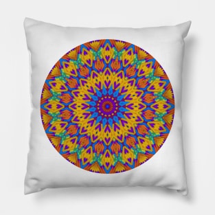 Colorful, Geometric Pattern with Slight 3-D Effect Pillow