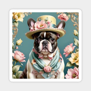 French Bulldog in a Hat Magnet