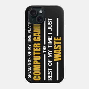 Computer Gaming Gold Phone Case