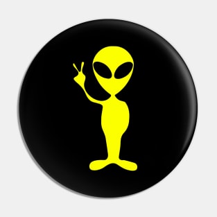 Neon Alien Pin