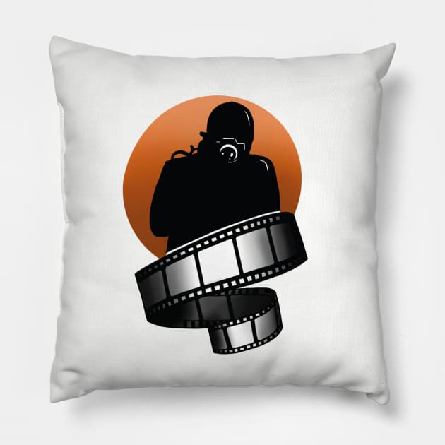 Photographer Pillow by C-Digitalart