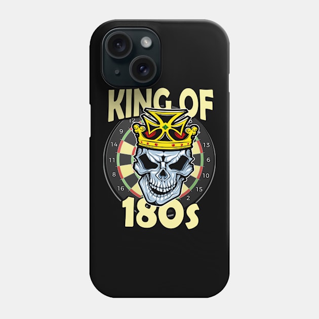 Darts King of 180s Phone Case by Foxxy Merch