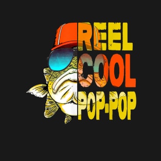 Fathers Day Gifts TShirt - Fishing Reel Cool Pop-Pop T-Shirt