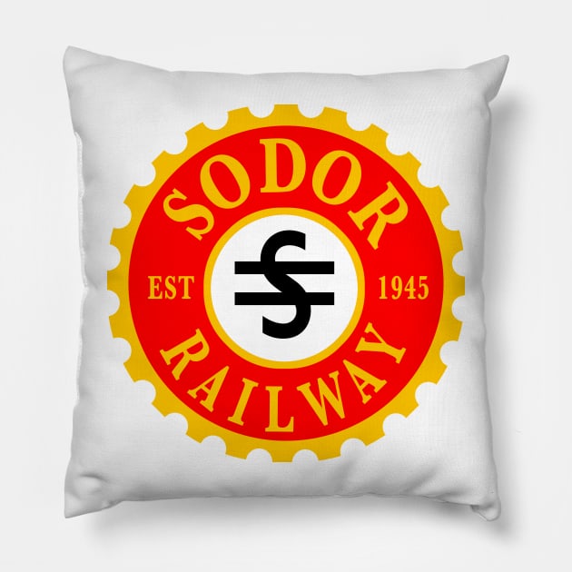 Thomas and Friends: Sodor Railway Logo Pillow by casiel1969