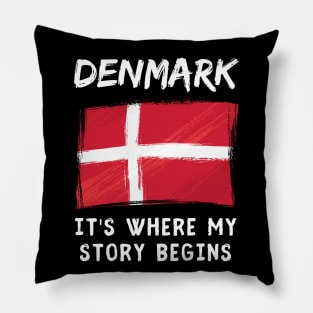 Denmark Its Where My Story Begins Pillow