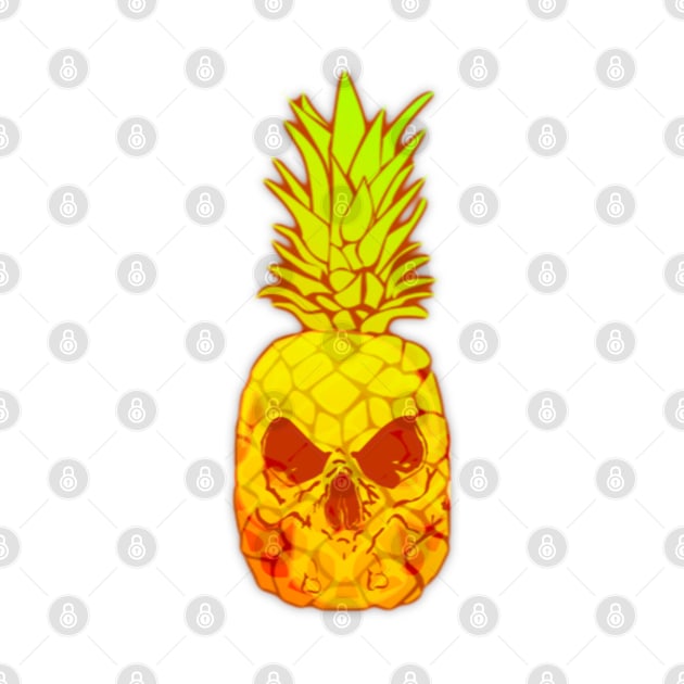 Pineapple Skull by BoneArtPetite