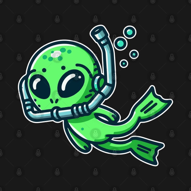 Alien Snorkeling by fikriamrullah