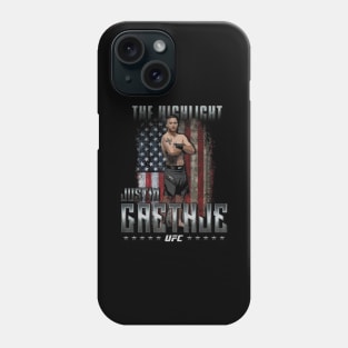 Justin Gaethje The Highlight Flag Phone Case